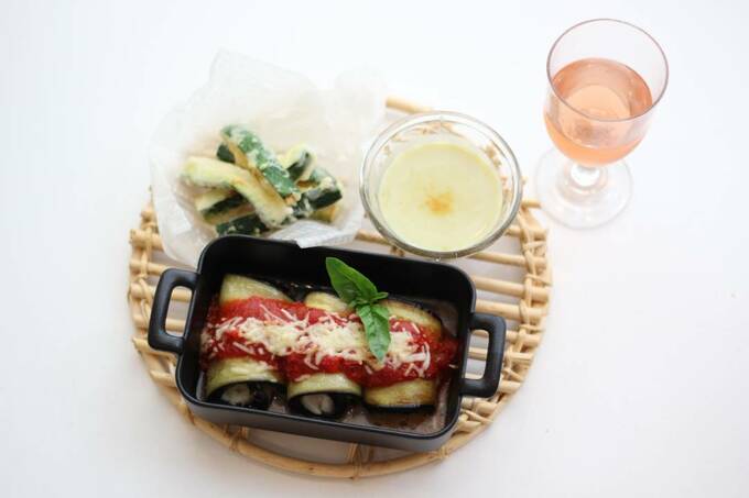 ナスのロール焼き
