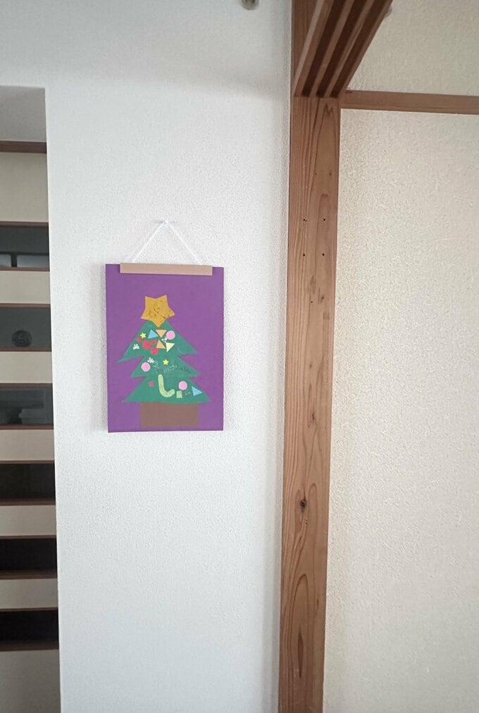 かさもさん子どものクリスマスツリーの絵