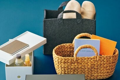 家がきれいな人が使う「無印良品の収納グッズ」5つ。フェルトの収納バッグは自立して使いやすい