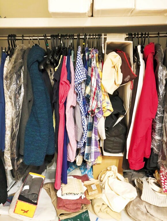 たくさんの衣類