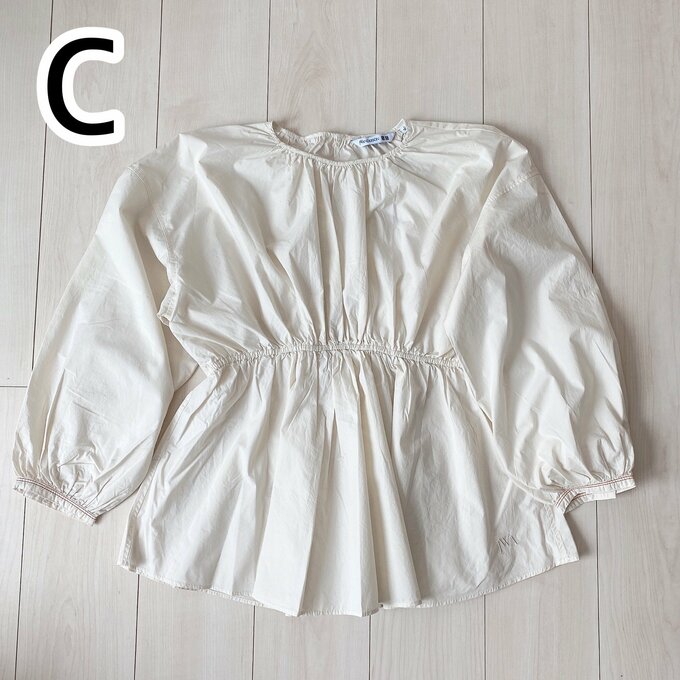 C　ギャザーブラウス