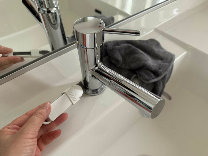 洗面所のキレイな蛇口