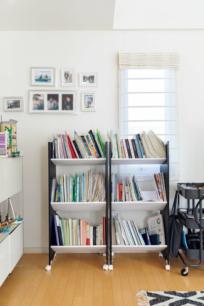 教科書の収納場所を確保