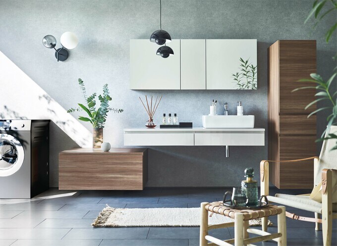 パモウナの洗面収納