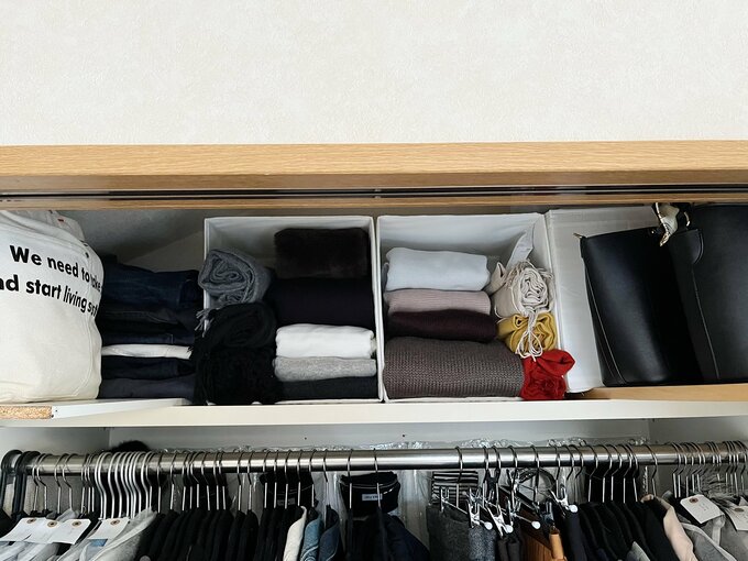 IKEAのボックスを活用した収納