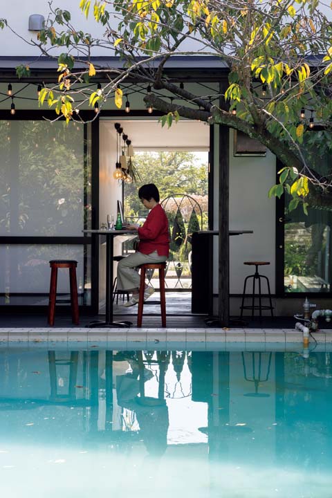 チーズが楽しめるバーコーナー