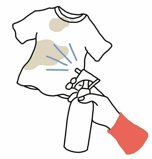 目立つ汚れにプレウォッシュ