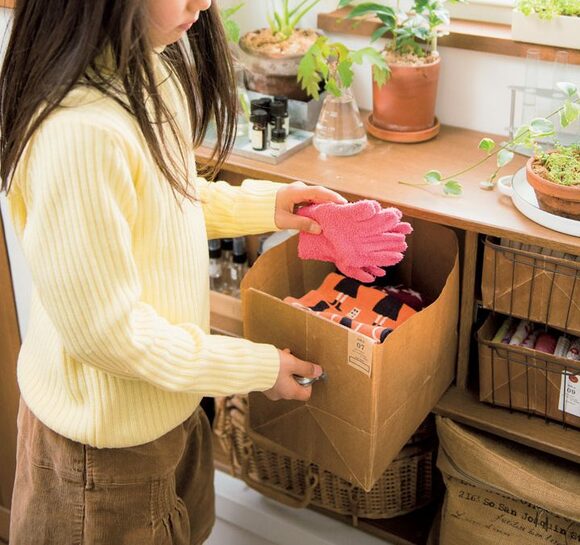 チDIYで紙袋が引き出しにチェンジ