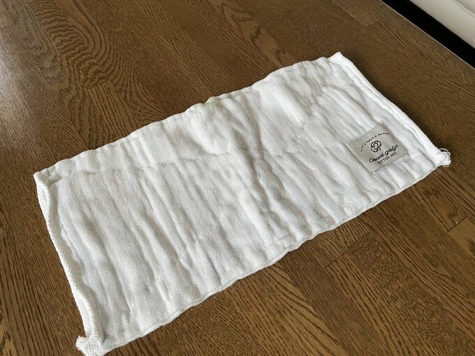 古くなったハンドタオルをリメイクした雑巾