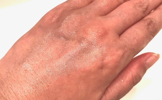 スプレーを塗布してしっとりしたAfter