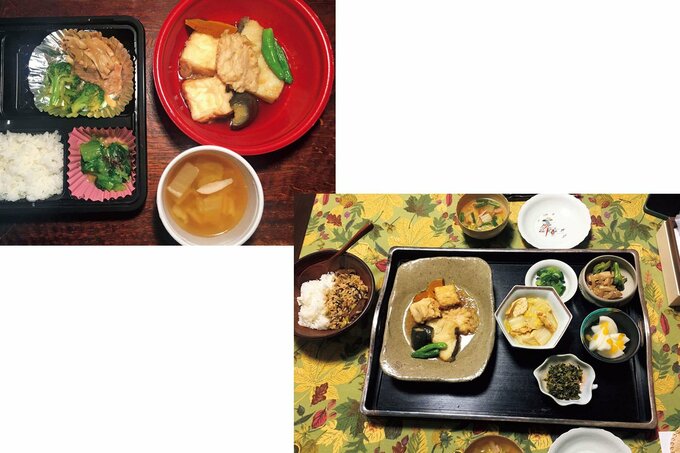 テイクアウトの食事