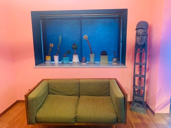 リビングのDIYペイントした壁