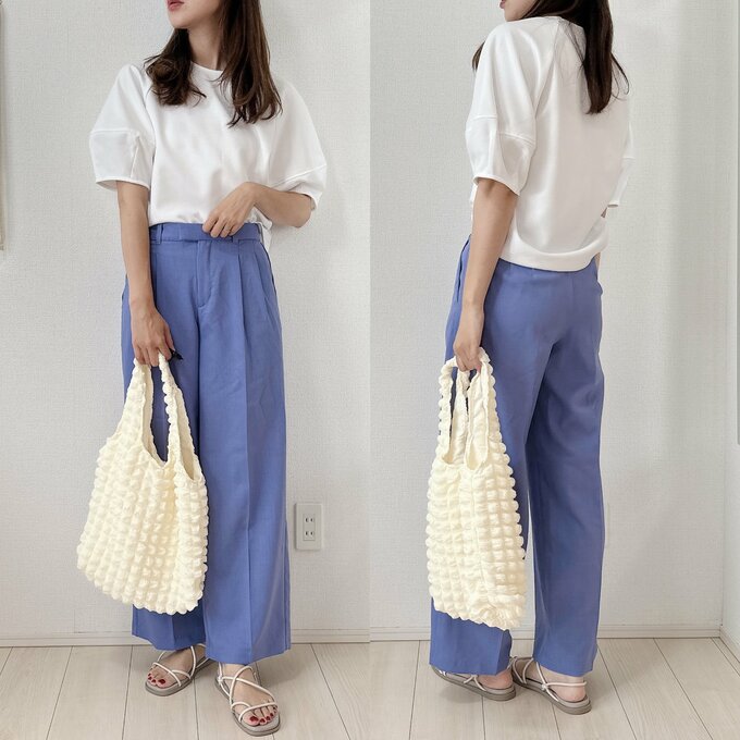 ランタンスリーブTコーデ