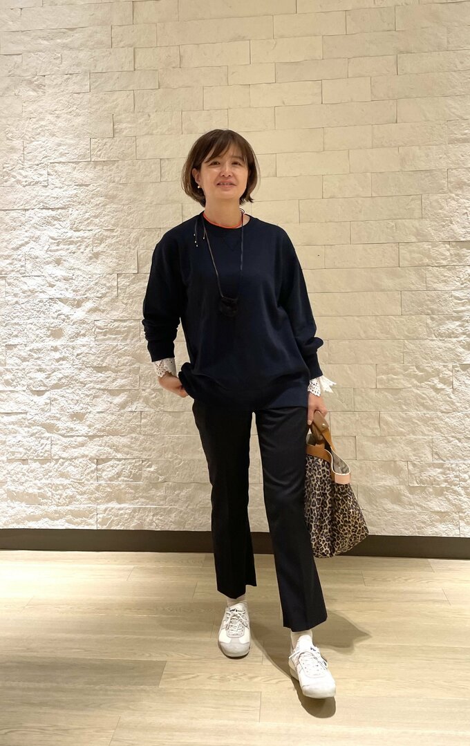 河村さんユニクロのスウェットコーデ2