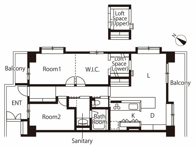 リノベーション後の間取り図