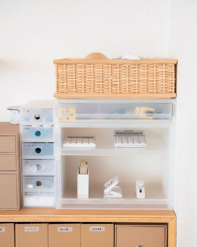 よく使う文房具はしまい込まない