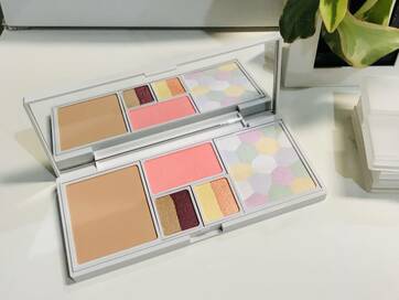 無印良品と100均で自作メイクパレット。順番に塗るだけだから時短