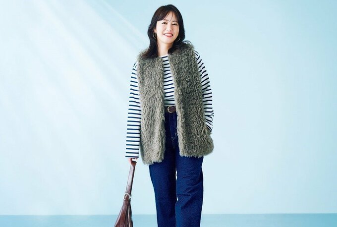 ファーベストを着用した磯山さやかさん