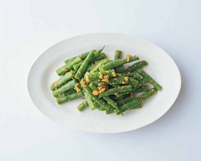 インゲンの白ごまあえ