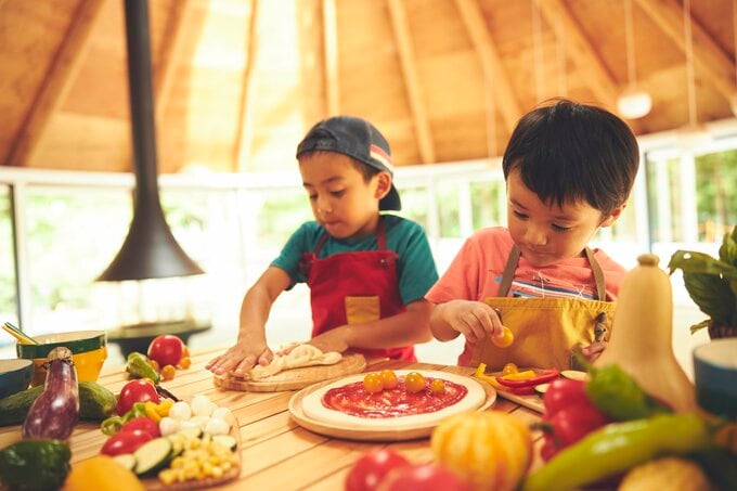 ピッツァづくり