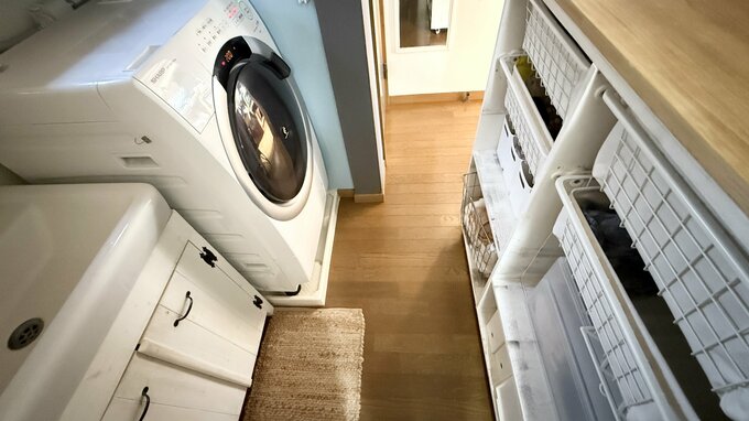 洗濯機と収納場所