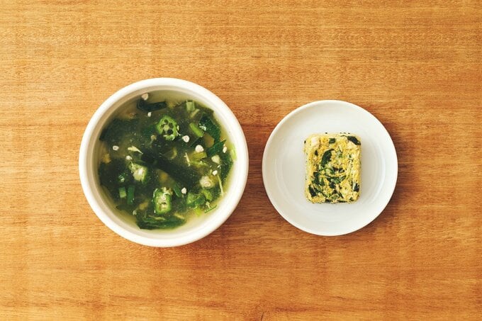 無印良品の食べるスープオクラ入りねばねば野菜のスープ
