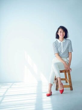 ユニクロ、無印、GUの「アレンジボーダー」をきれいめから大人ガーリーまでフル活用