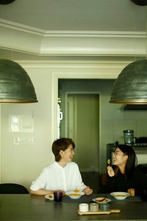 山本薫さんと娘さん