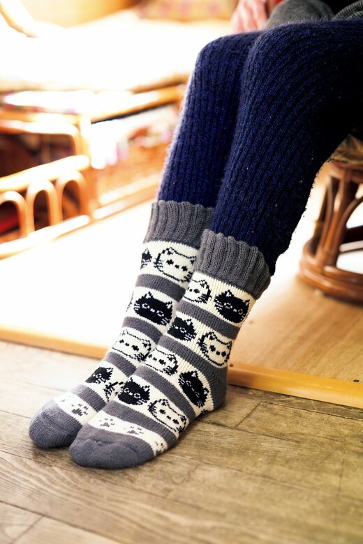 靴下とタイツの重ねばき