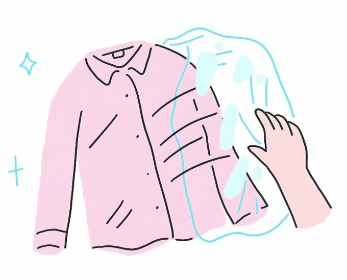 クリーニング店のカバーは取り外す