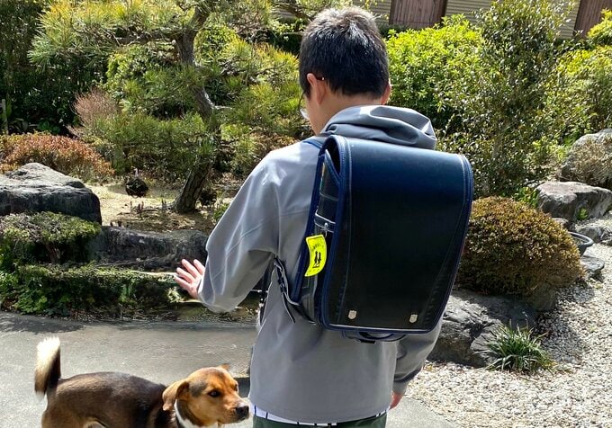 わが家が使っていたランドセル。6年間背負っていましたが、状態は比較的よいまま手放せました