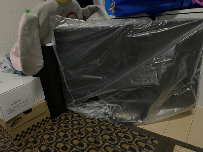 寝室のテレビを捨てました!