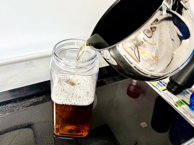 せのおさんマルチポットで麦茶づくり