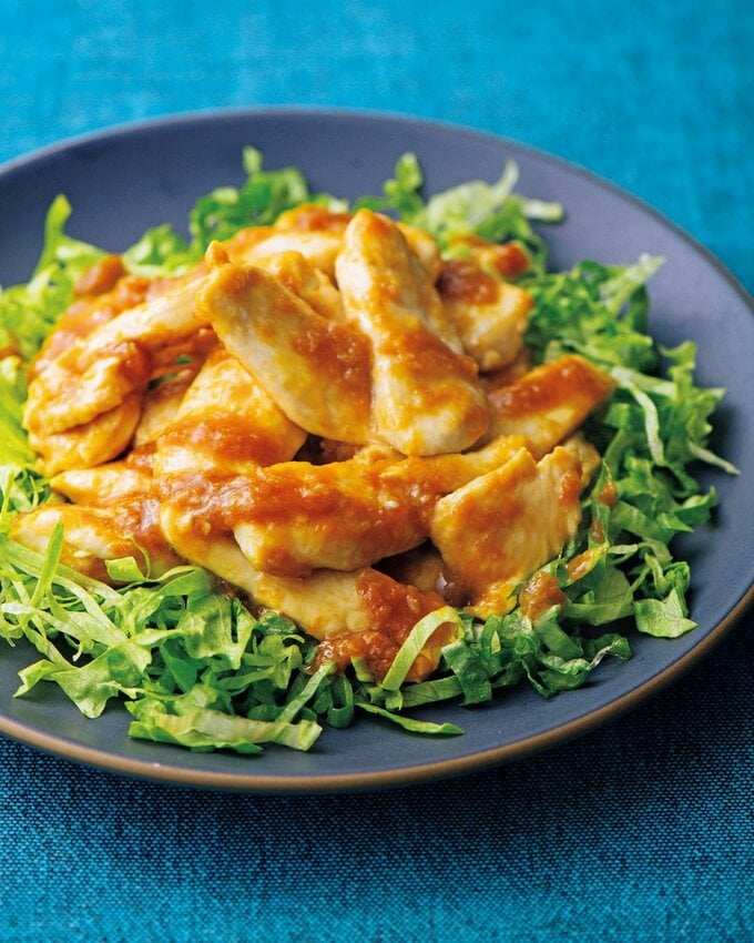 鶏胸のショウガ焼き