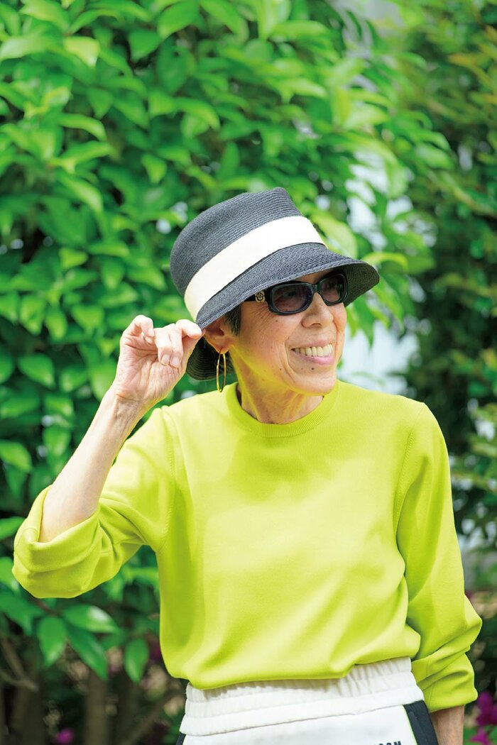 70代こそ楽しみたい「帽子」おしゃれ。シンプルな服装でもパッと華やぐ