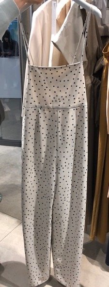 ドット柄サロペット