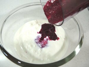 ビーツとヨーグルト