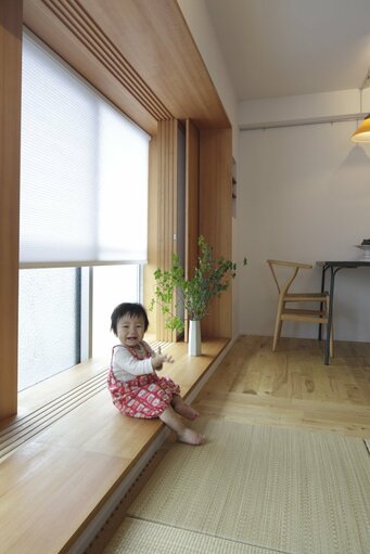 寒さ対策に設置した断熱シェード