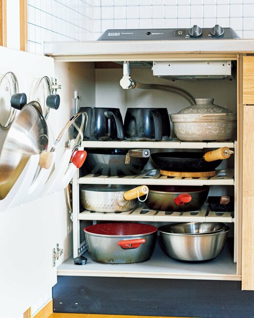 シンク下 伸縮ラック