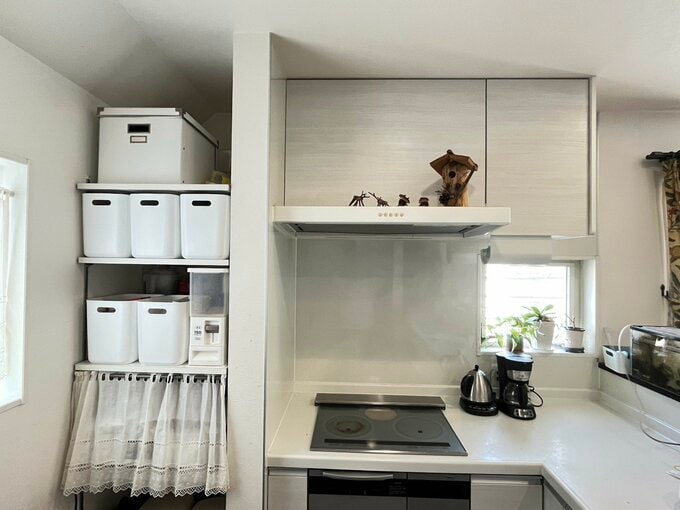 天井近くのデッドスペースも収納に活用