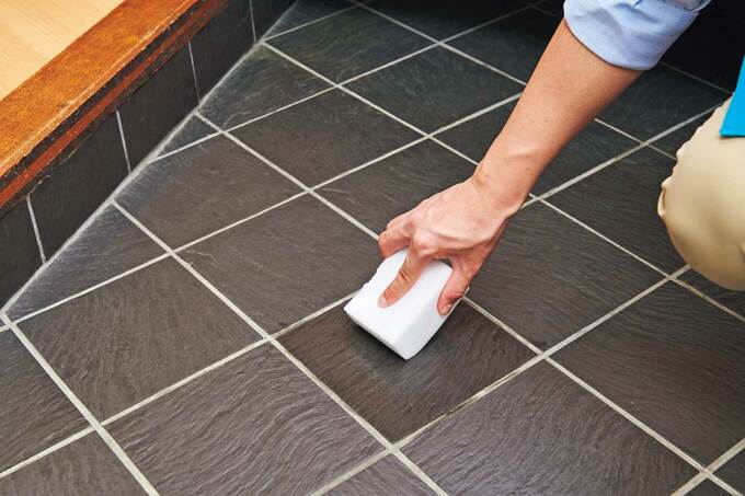 玄関のたたきの掃除