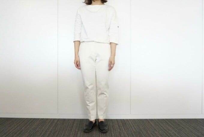 オールホワイトコーデ