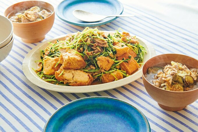 豚肉と厚揚げの和風炒め