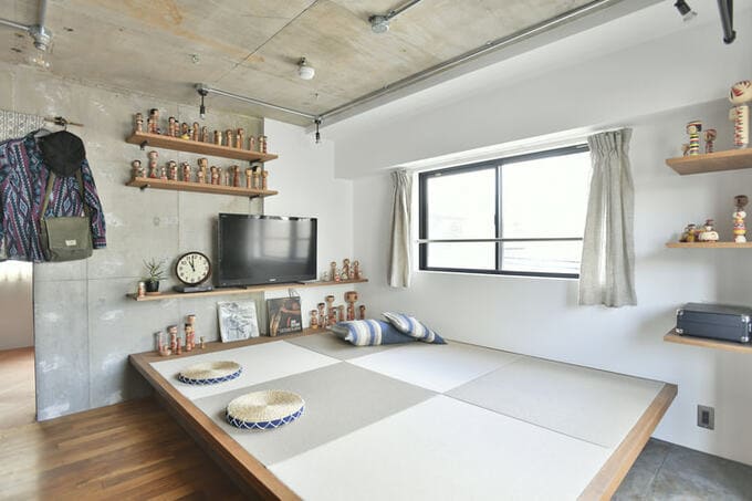 収納を兼ねた小上がり