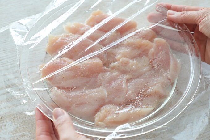鶏胸肉をチン