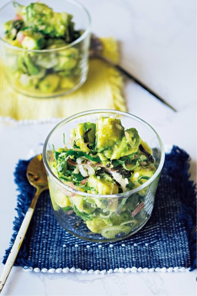 アボカドの香味野菜あえ