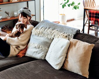 大判ブランケットやもこもこラグ。冬を楽しむ小さな模様替え