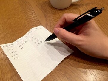「あっ、忘れた！」がなくなる 4分割買い物メモのつくり方