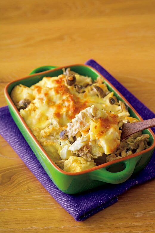 厚揚げツナマヨグラタン