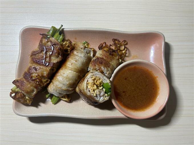 サッポロ一番 肉巻き